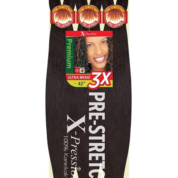X-PRESSION Ultra Braid Pre-streteched Braid 42" 3X 1 Pack, 34 - Picture 1 of 6